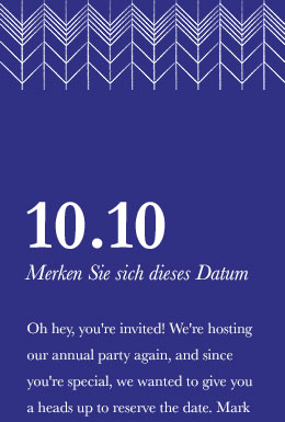 Pattern Invitation 1 template - Mobile