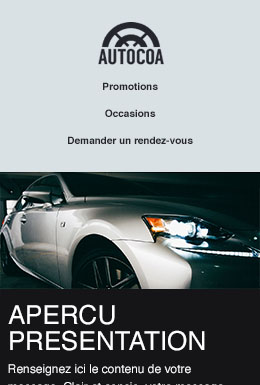 Auto Dealership template - Mobile